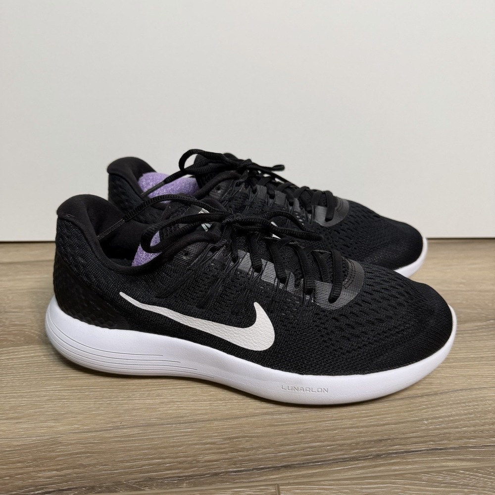 Nike Lunarglide 8 Black Womens US Size 9.5 EUR 41 AA8677-001 Running Shoes